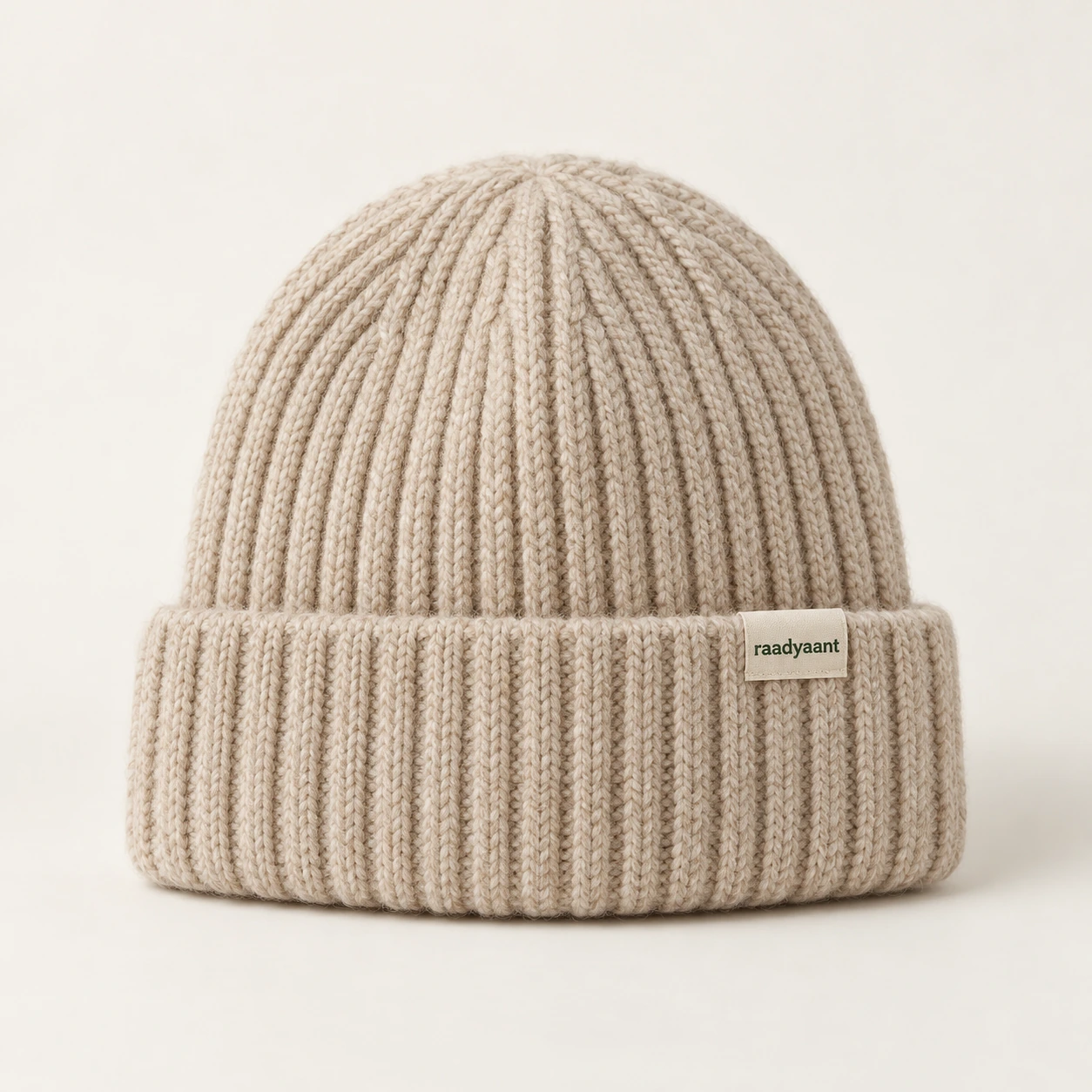 Oatmeal Fjord Rib Beanie, knit beanie