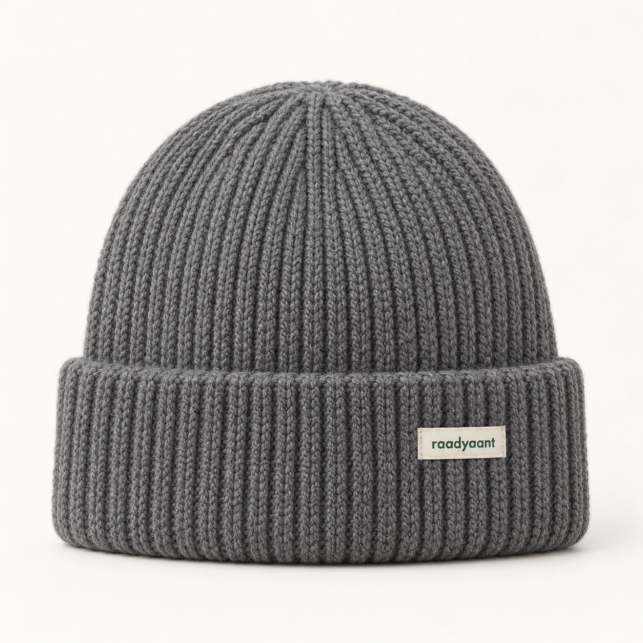 Slate gray Slate Rib Beanie, knit beanie